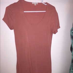 Pink scoop T-shirt
